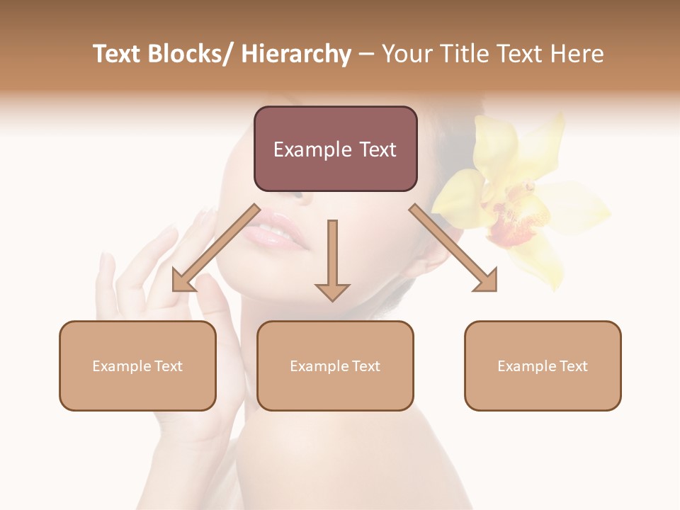 Beauty Shoulder Flower PowerPoint Template