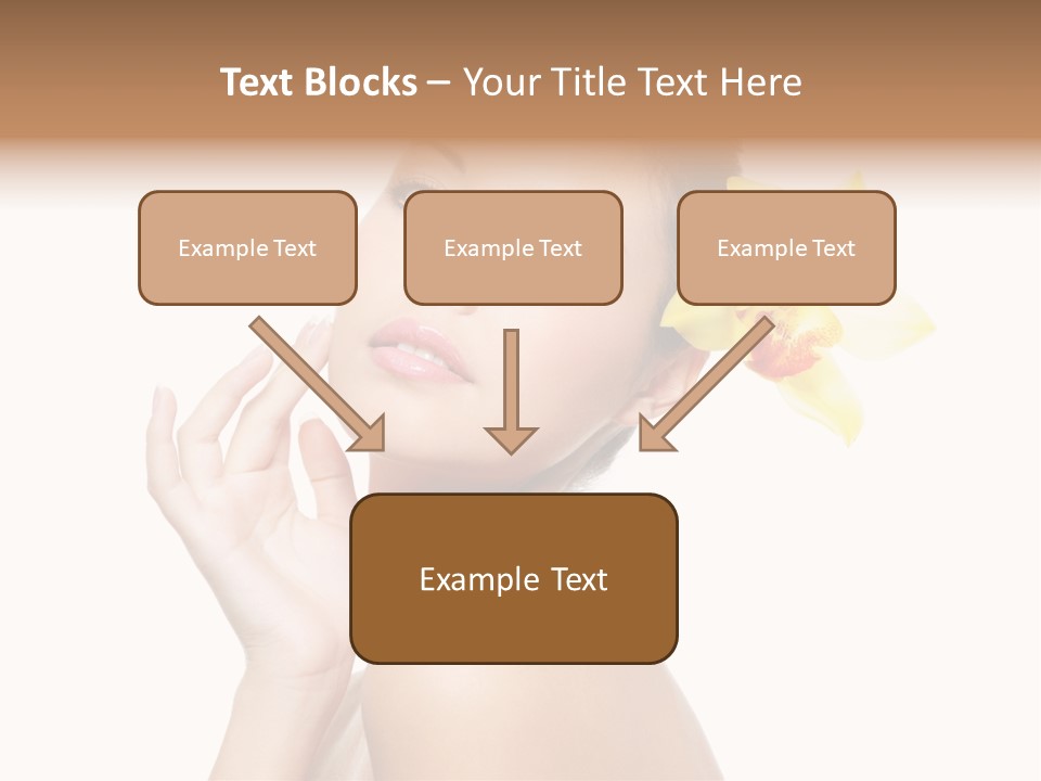 Beauty Shoulder Flower PowerPoint Template