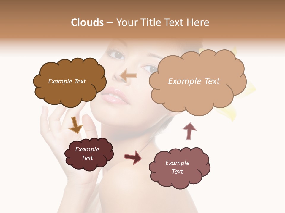 Beauty Shoulder Flower PowerPoint Template