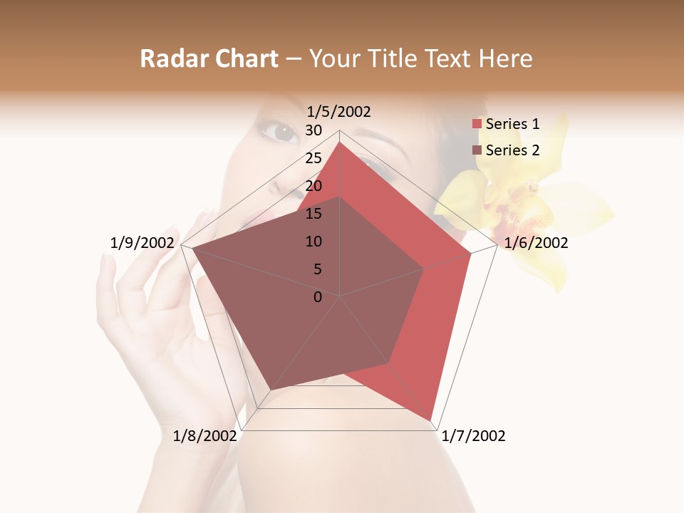 Beauty Shoulder Flower PowerPoint Template