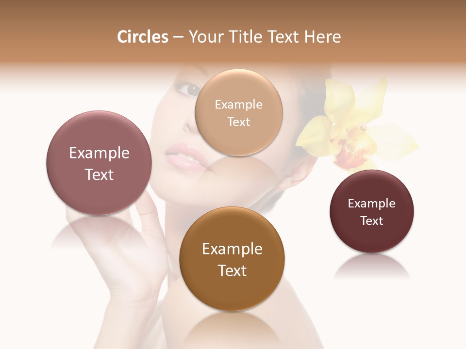 Beauty Shoulder Flower PowerPoint Template