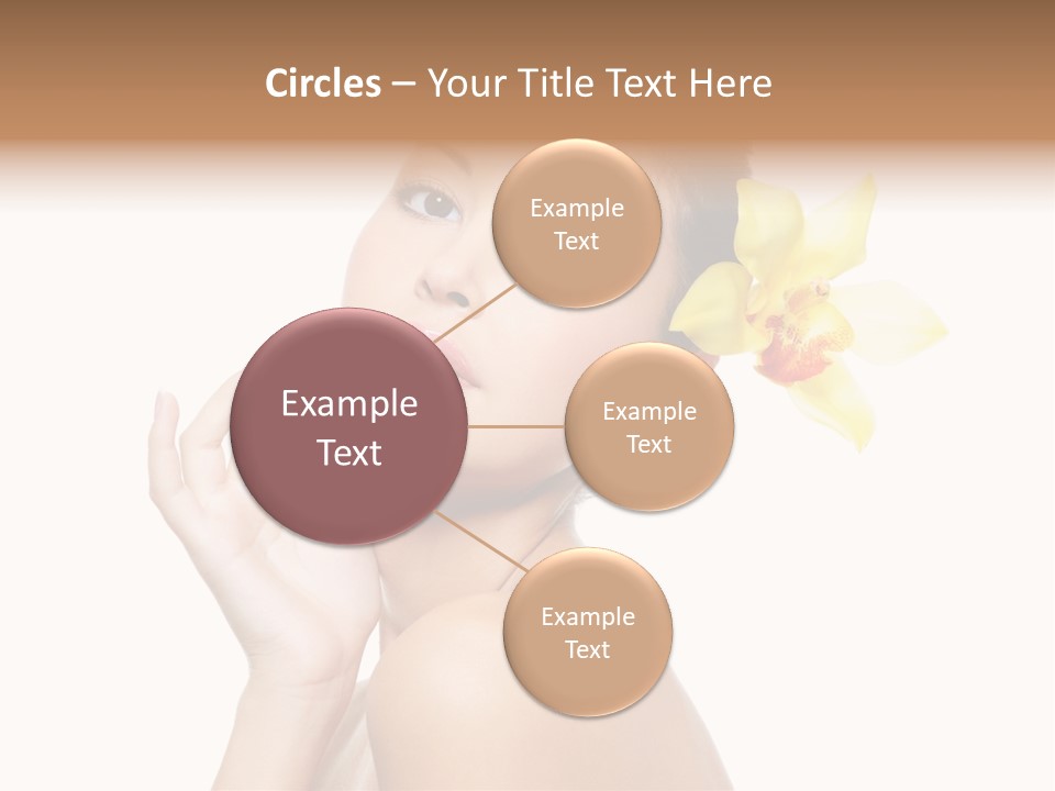 Beauty Shoulder Flower PowerPoint Template