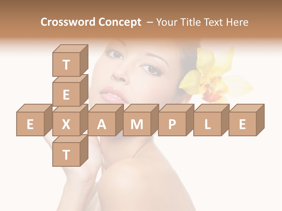 Beauty Shoulder Flower PowerPoint Template