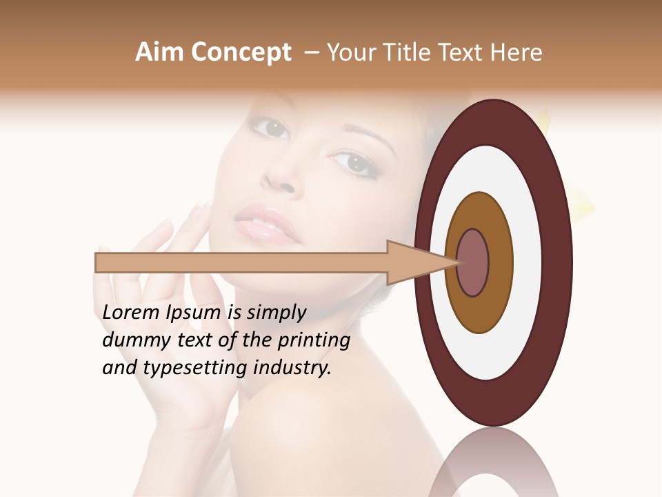 Beauty Shoulder Flower PowerPoint Template