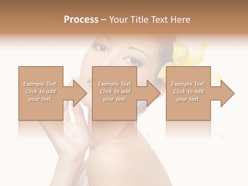 Beauty Shoulder Flower PowerPoint Template