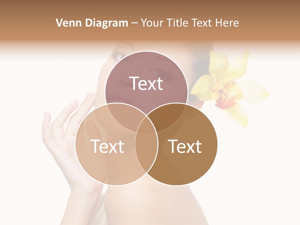 Beauty Shoulder Flower PowerPoint Template