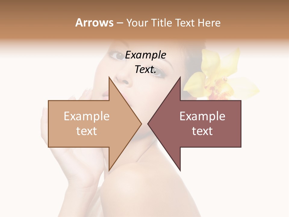 Beauty Shoulder Flower PowerPoint Template