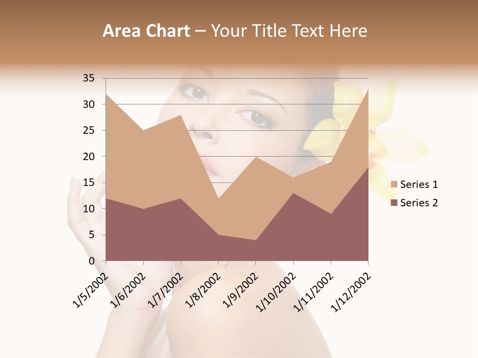 Beauty Shoulder Flower PowerPoint Template