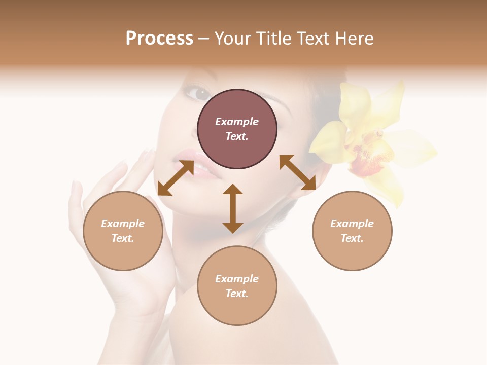 Beauty Shoulder Flower PowerPoint Template