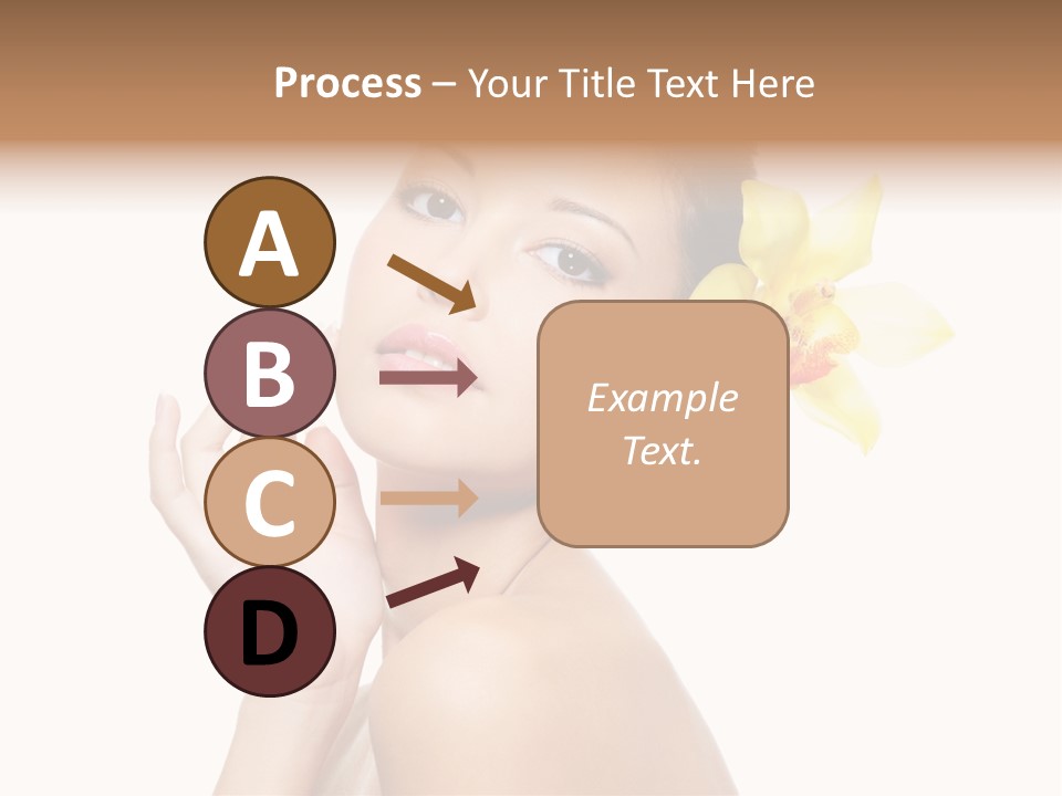 Beauty Shoulder Flower PowerPoint Template