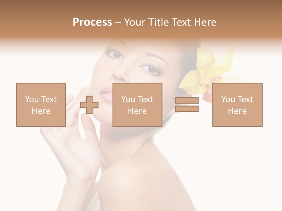 Beauty Shoulder Flower PowerPoint Template