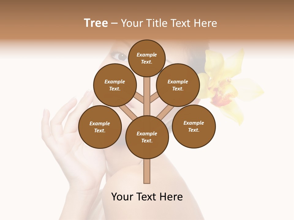 Beauty Shoulder Flower PowerPoint Template