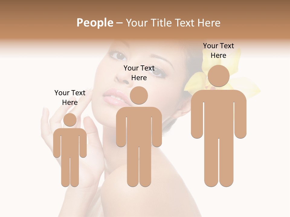 Beauty Shoulder Flower PowerPoint Template