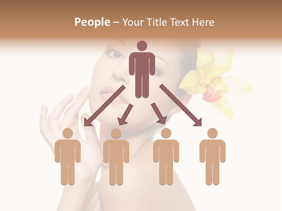 Beauty Shoulder Flower PowerPoint Template