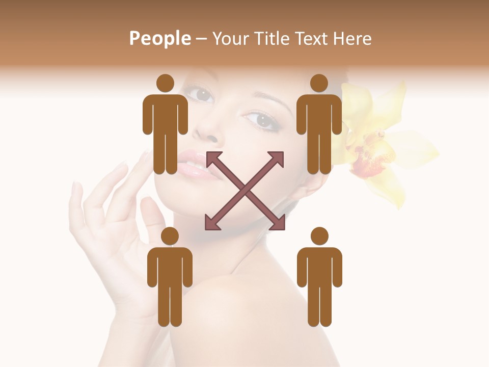 Beauty Shoulder Flower PowerPoint Template