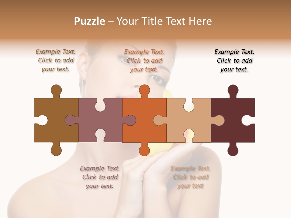 Skincare Care Caucasian PowerPoint Template
