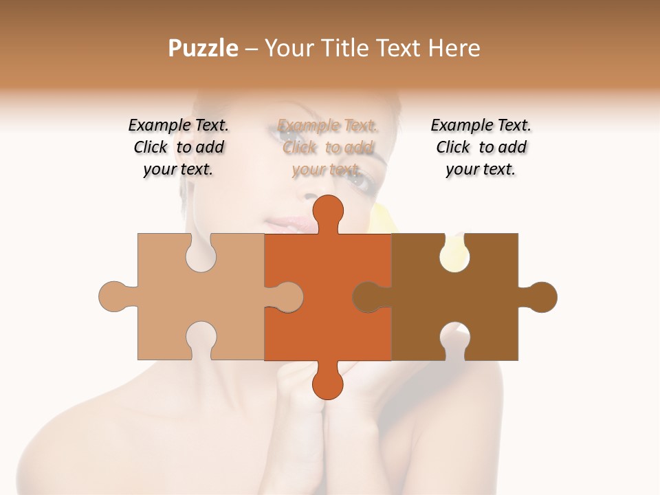 Skincare Care Caucasian PowerPoint Template