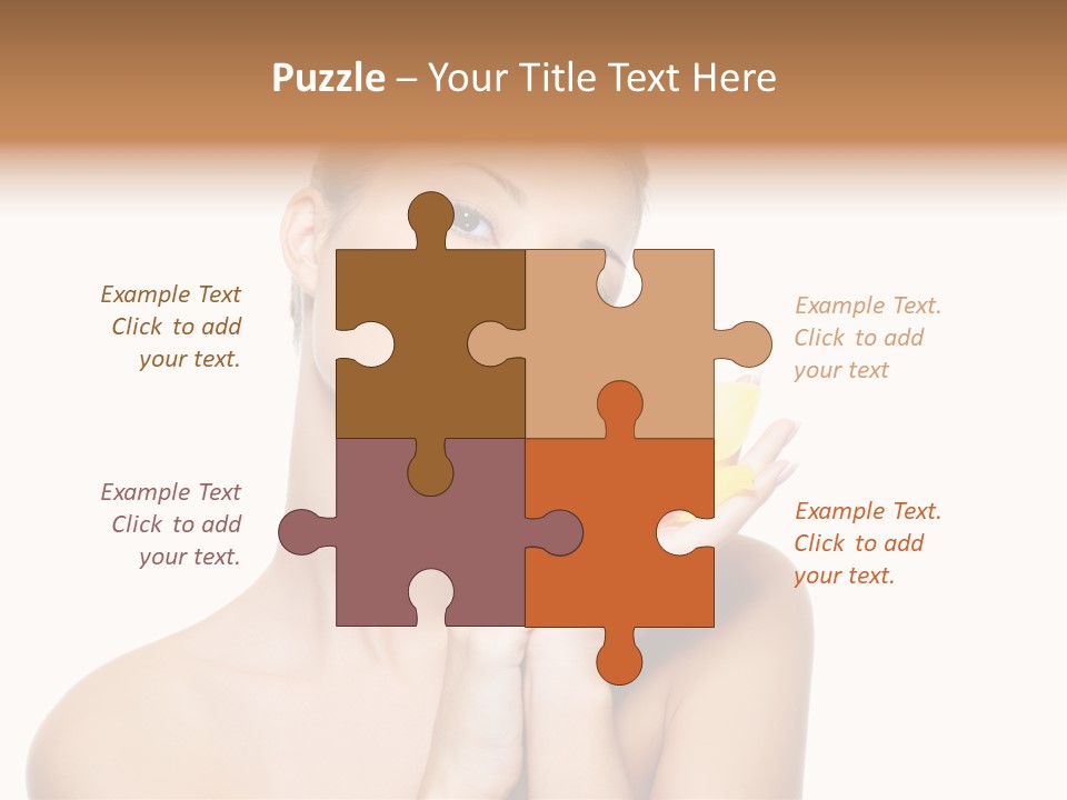 Skincare Care Caucasian PowerPoint Template