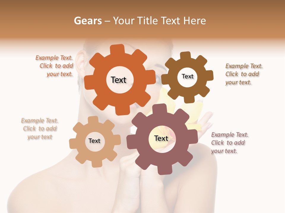 Skincare Care Caucasian PowerPoint Template