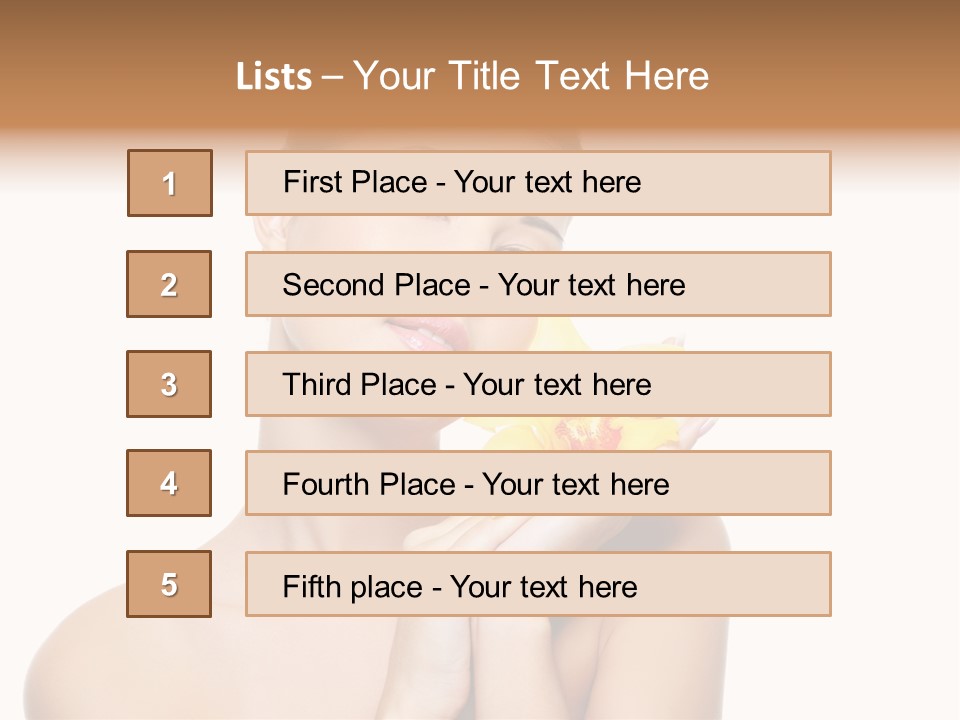 Skincare Care Caucasian PowerPoint Template
