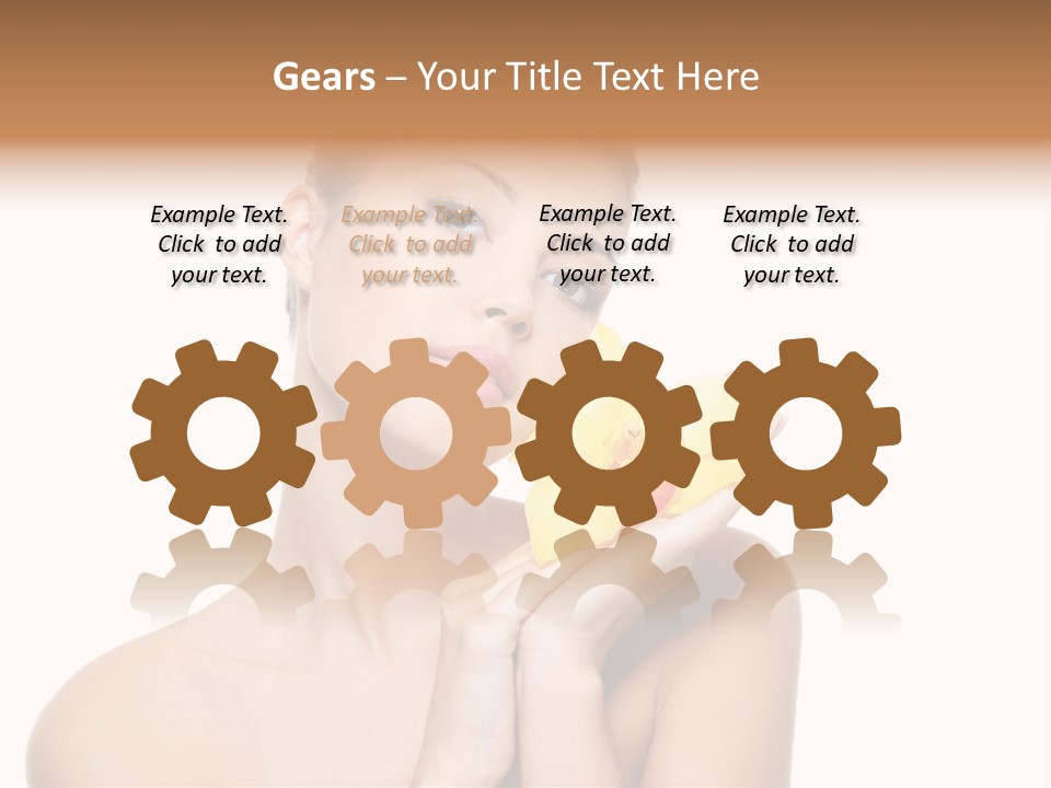 Skincare Care Caucasian PowerPoint Template