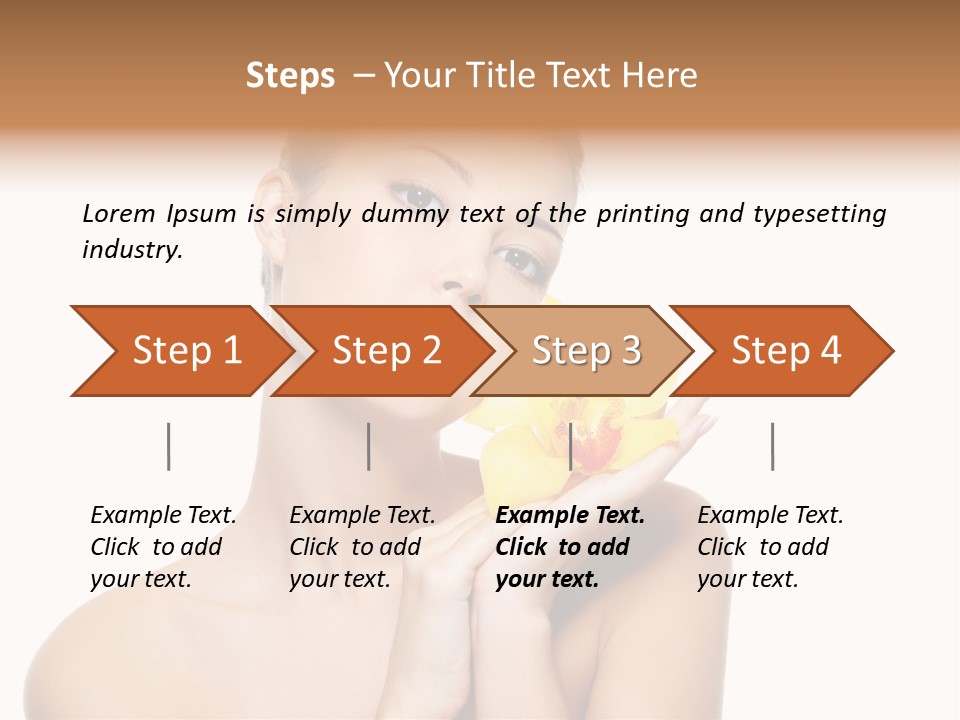 Skincare Care Caucasian PowerPoint Template