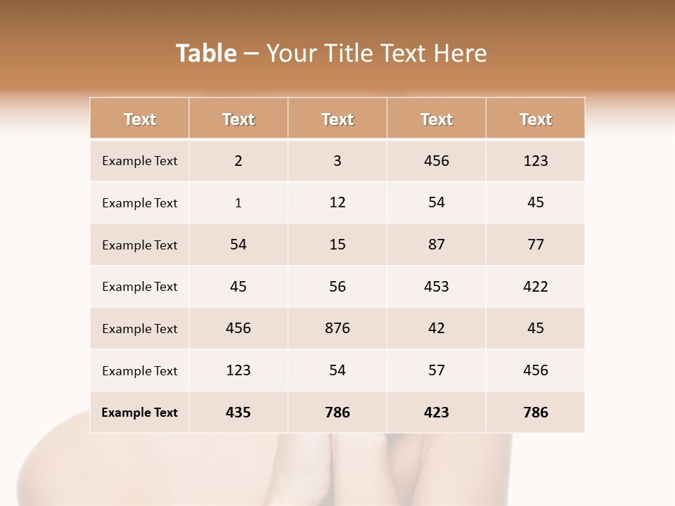 Skincare Care Caucasian PowerPoint Template