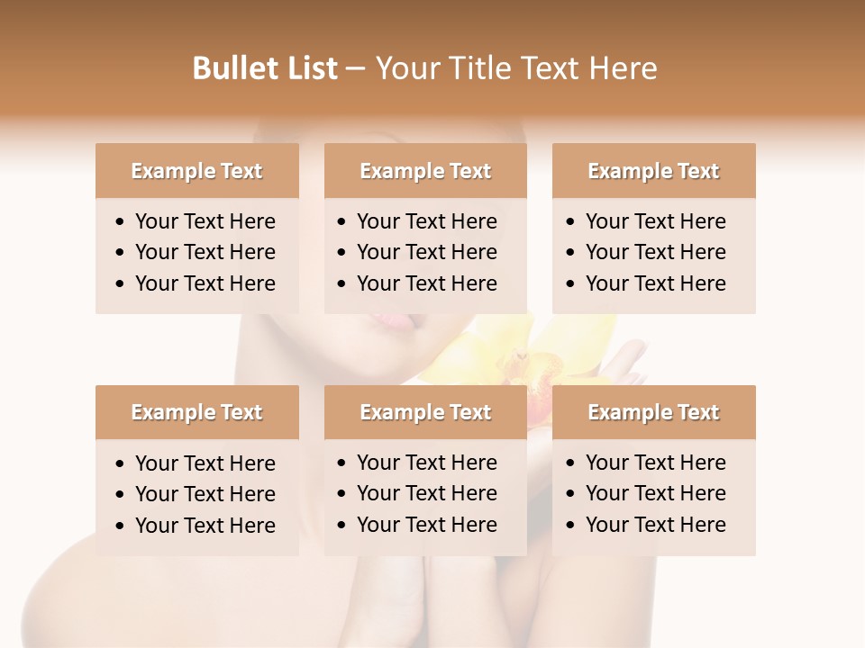 Skincare Care Caucasian PowerPoint Template