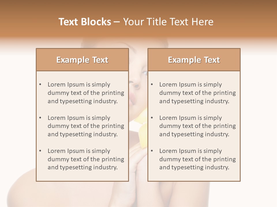 Skincare Care Caucasian PowerPoint Template