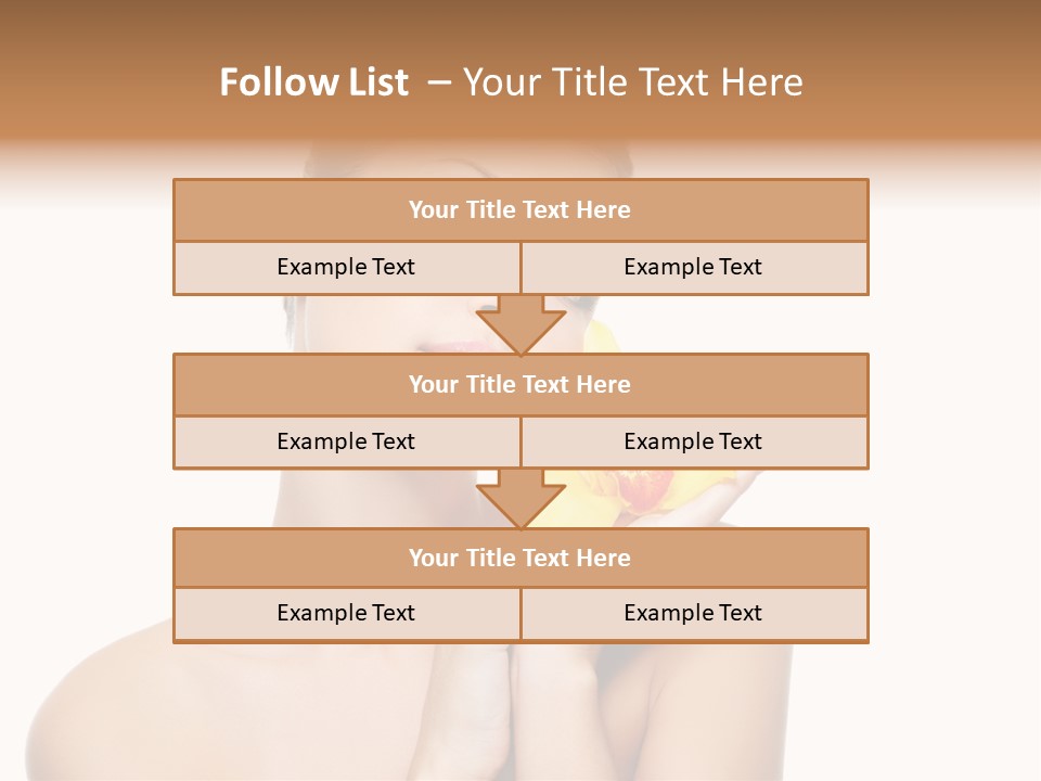 Skincare Care Caucasian PowerPoint Template