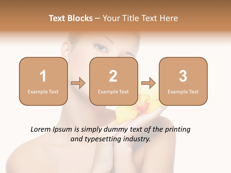 Skincare Care Caucasian PowerPoint Template