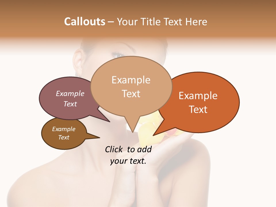 Skincare Care Caucasian PowerPoint Template