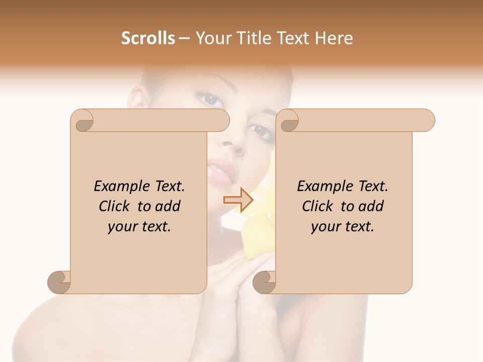 Skincare Care Caucasian PowerPoint Template