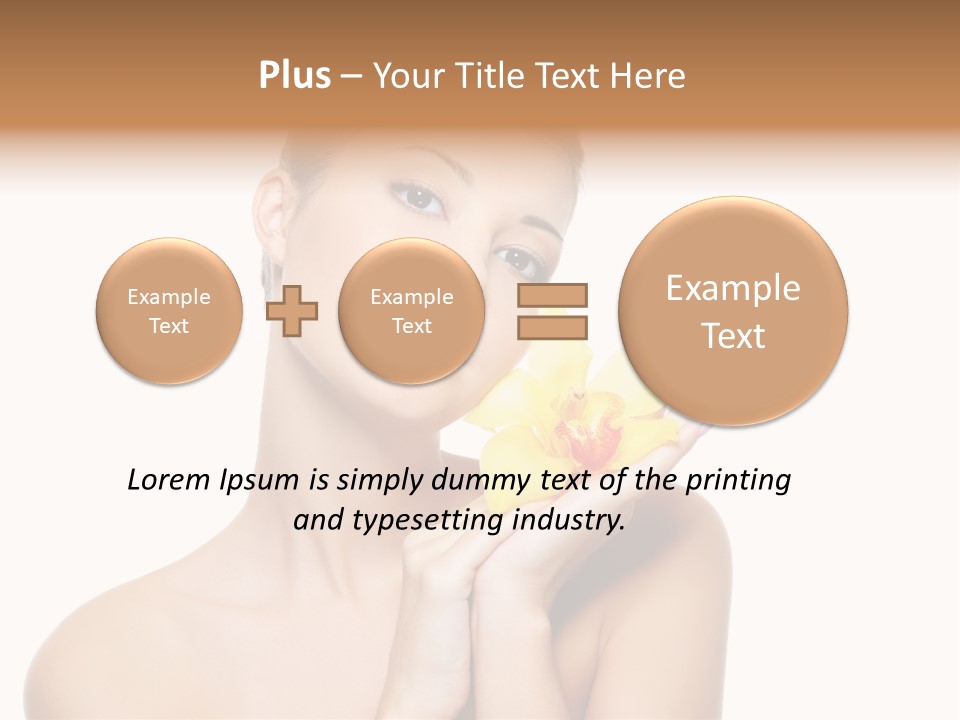 Skincare Care Caucasian PowerPoint Template