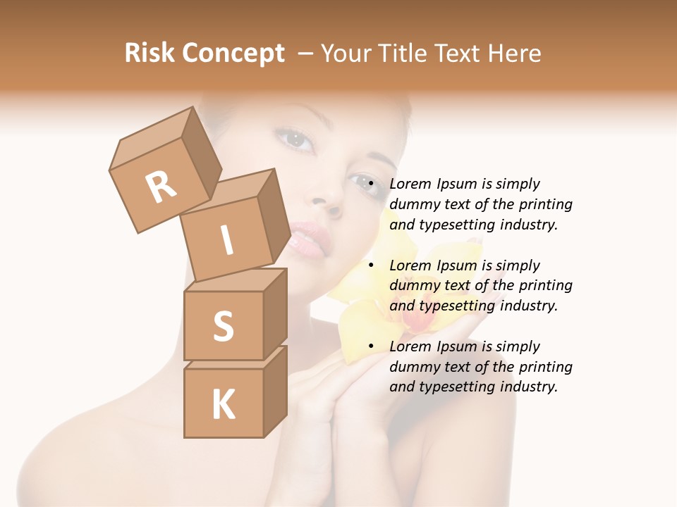 Skincare Care Caucasian PowerPoint Template