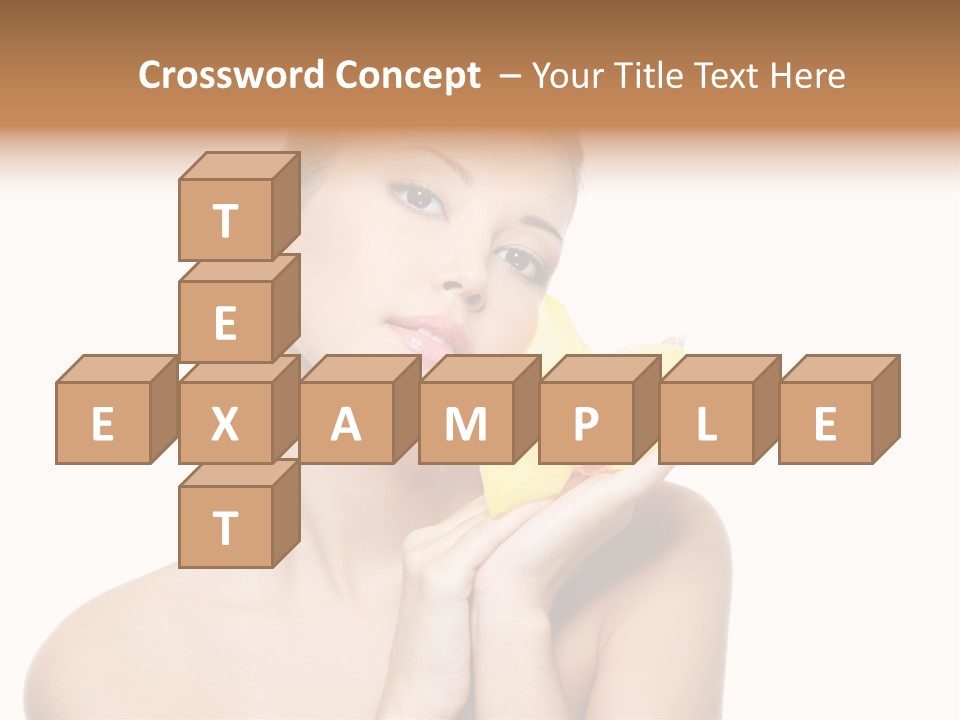 Skincare Care Caucasian PowerPoint Template