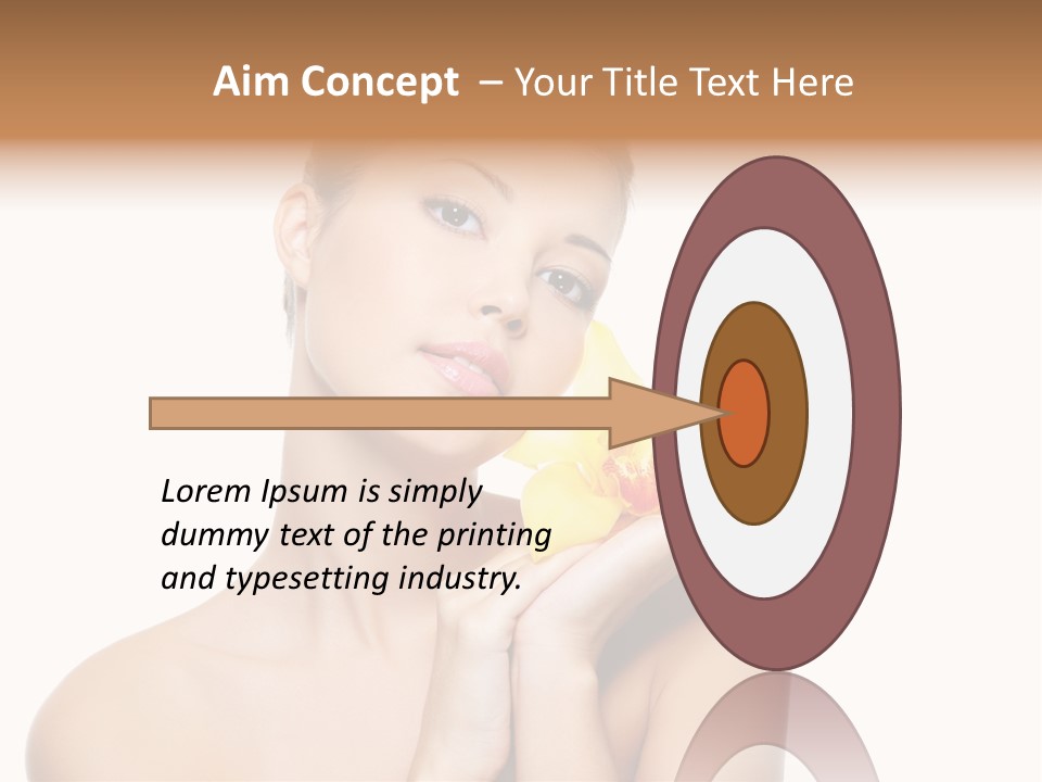 Skincare Care Caucasian PowerPoint Template