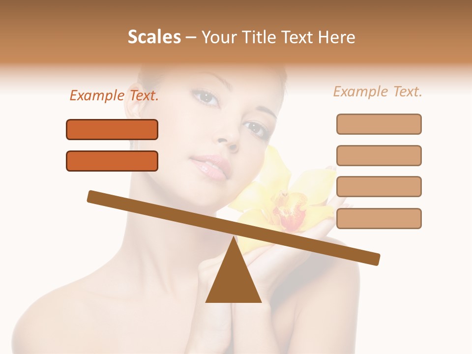 Skincare Care Caucasian PowerPoint Template