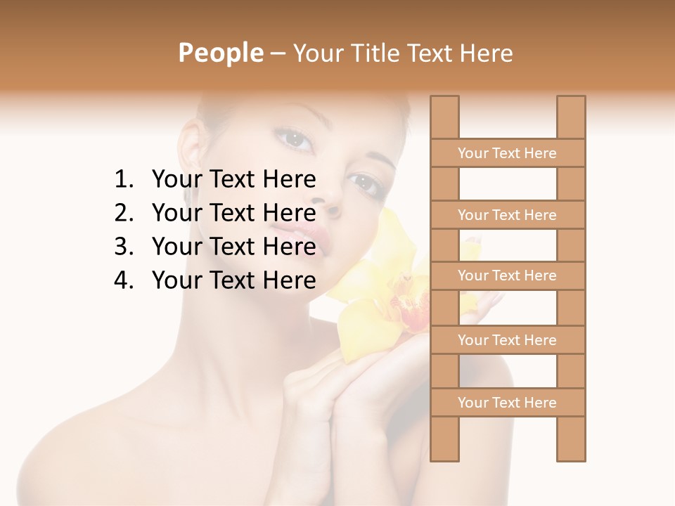 Skincare Care Caucasian PowerPoint Template