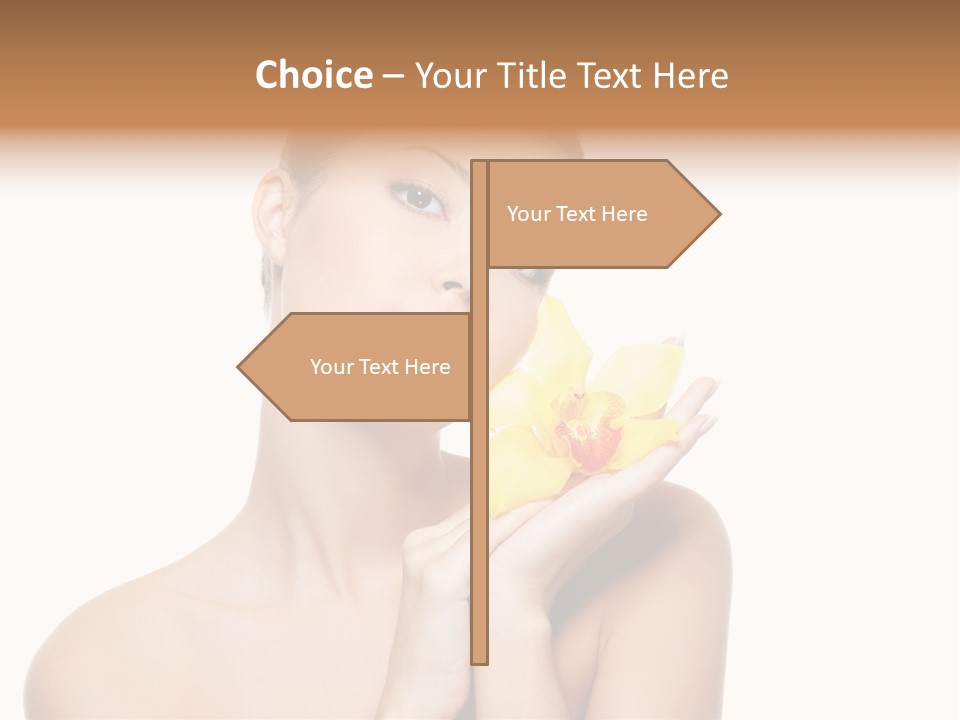 Skincare Care Caucasian PowerPoint Template
