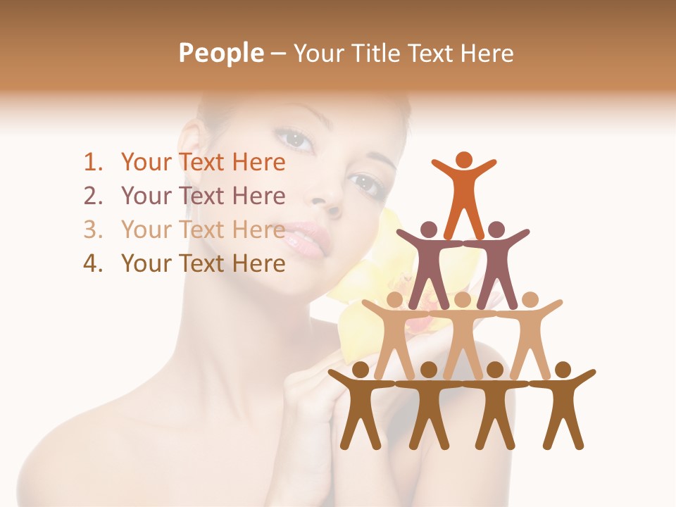 Skincare Care Caucasian PowerPoint Template