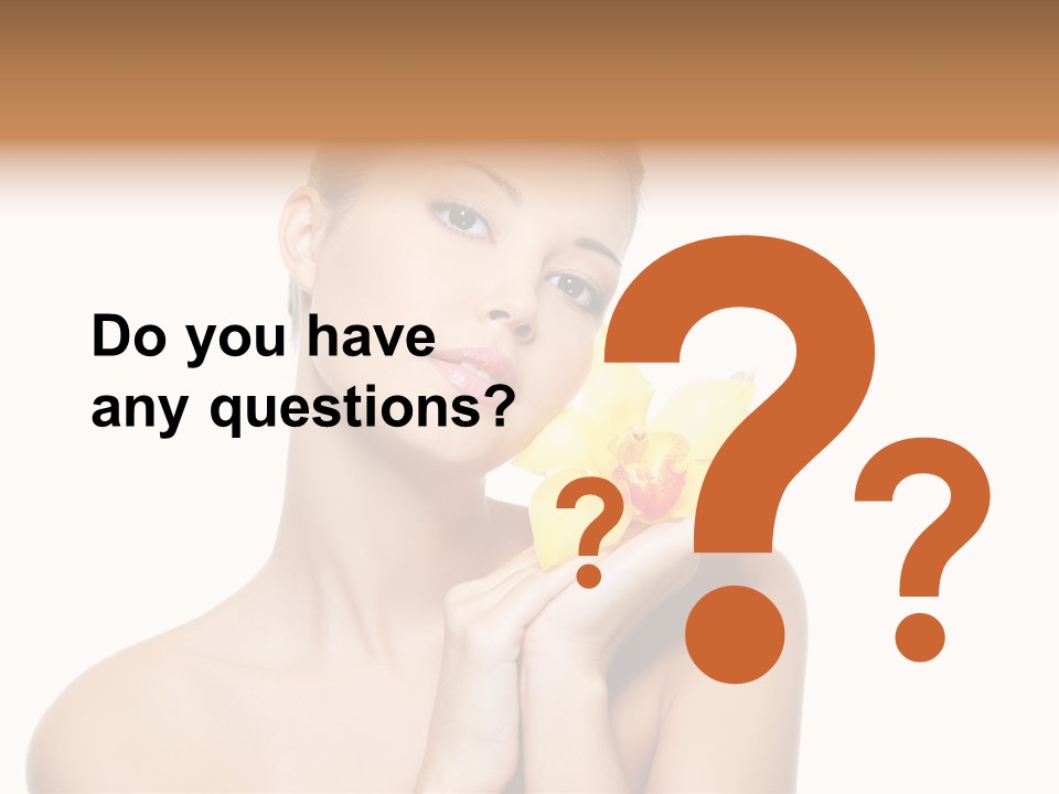 Skincare Care Caucasian PowerPoint Template