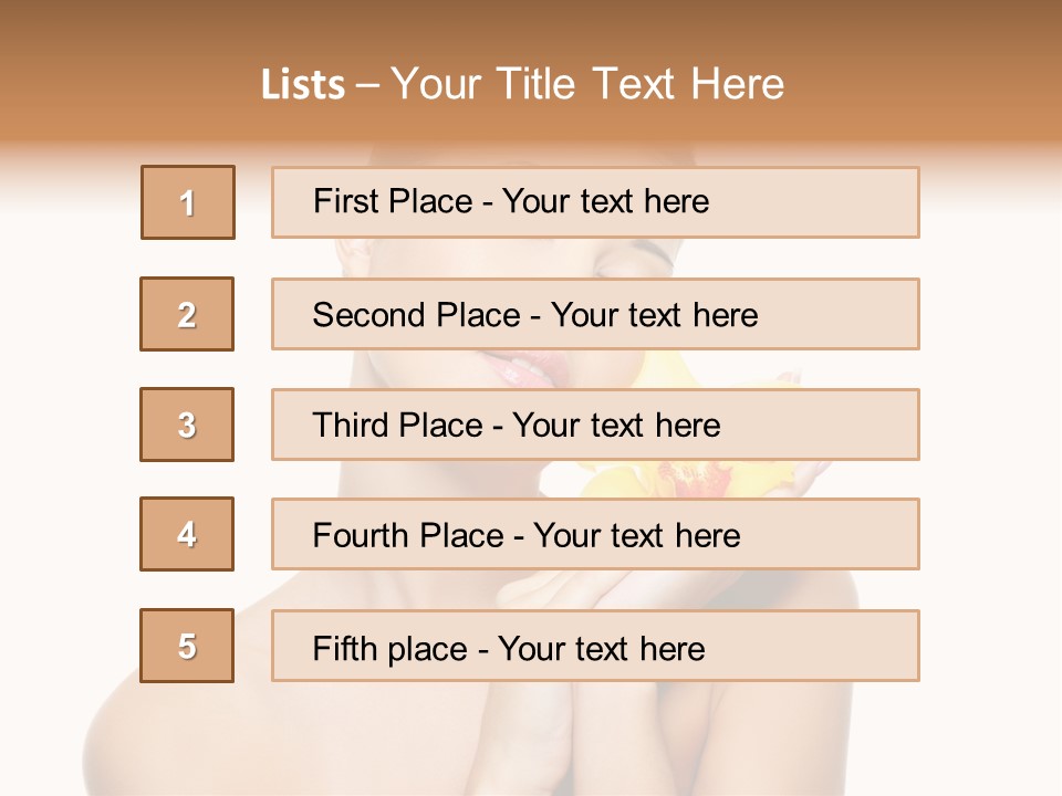 Bodycare Isolated Skin PowerPoint Template