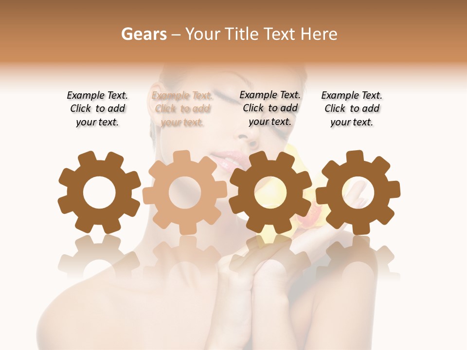 Bodycare Isolated Skin PowerPoint Template