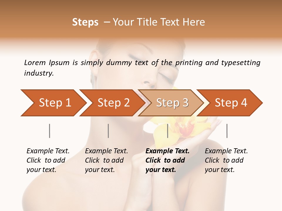 Bodycare Isolated Skin PowerPoint Template