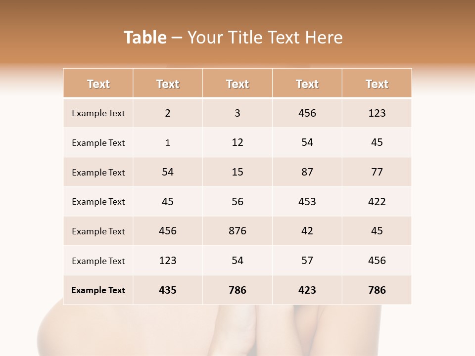 Bodycare Isolated Skin PowerPoint Template