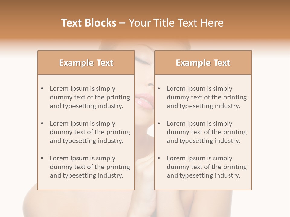 Bodycare Isolated Skin PowerPoint Template