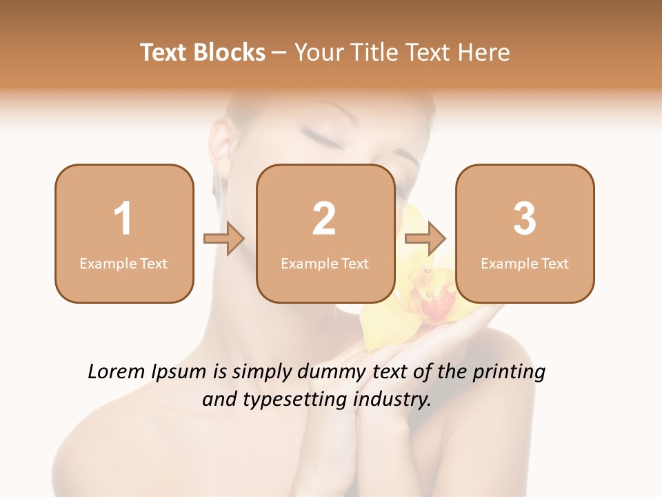 Bodycare Isolated Skin PowerPoint Template