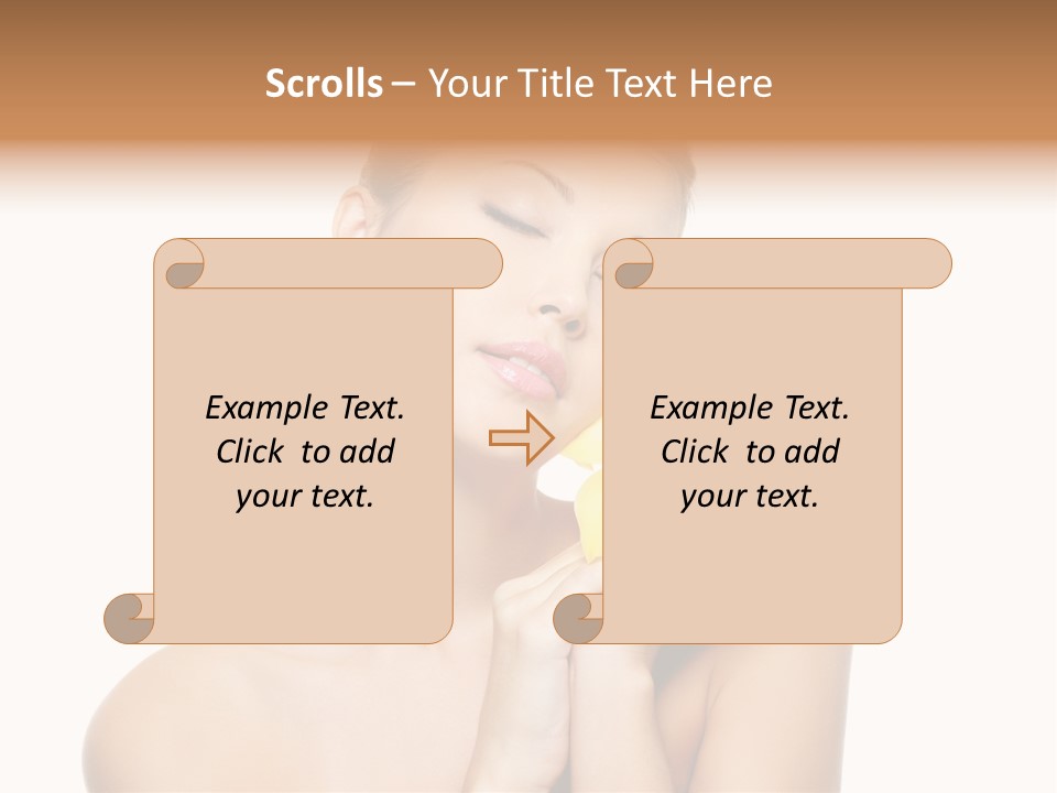 Bodycare Isolated Skin PowerPoint Template