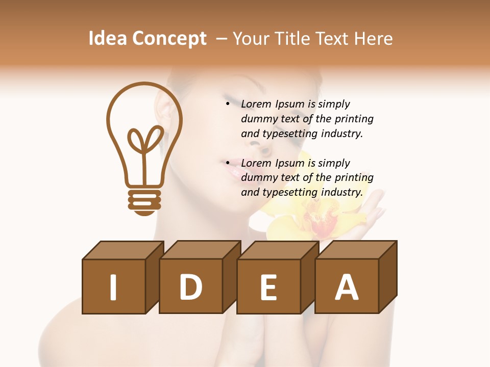 Bodycare Isolated Skin PowerPoint Template